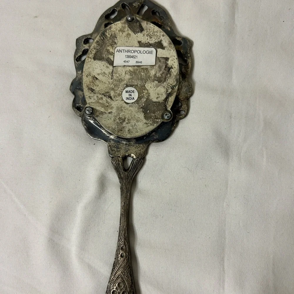 Anthropologie Silver Hand Mirror